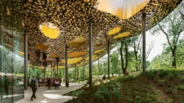 Casa de la música Húngara, Budapest, Sou Fujimoto Architects.