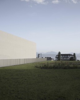 MUDAC Photo Elysée Aires Mateus Lausanne Architecture White concrete Hormigón Blanco nigth light