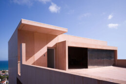 Álvaro Siza Vieira Casa Colien estudio Aresta a+u litoral mediterráneo hormigón rosa