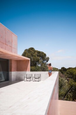 Álvaro Siza Vieira Casa Colien estudio Aresta a+u litoral mediterráneo hormigón rosa