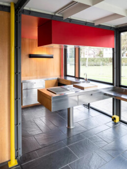 Pavillon Le Corbusier Le Corbusier Zurich Switzerland Modern Architecture Steel Structure Primary Colors Exhibition Pavilion