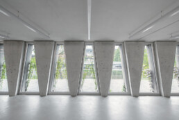 Tanzhaus Zürich Barozzi Veiga Zurich Switzerland Cultural Architecture Concrete Arches Riverside Architecture Structural Expression