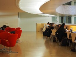 Universitätsbibliothek Recht Santiago Calatrava Zurich Switzerland Library Architecture Natural Light Interior Courtyard Organic Structure
