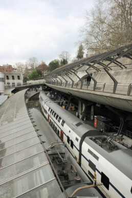 Zurich Stadelhofen Railway Station Santiago Calatrava Zurich Switzerland Transport Architecture Structural Expression Organic Architecture Urban Infrastructure