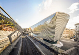 Zurich Stadelhofen Railway Station Santiago Calatrava Zurich Switzerland Transport Architecture Structural Expression Organic Architecture Urban Infrastructure