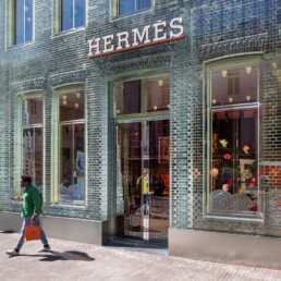 mvrdv hermès amsterdam brick glass integration urban design projects architecture studio luxury architecture