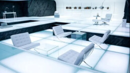 joseph kosinski tron legacy mies van der rohe barcelona chair chaise ray eames panton achille castiglioni