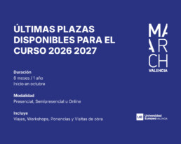admisiones march valencia curso 2026-2027